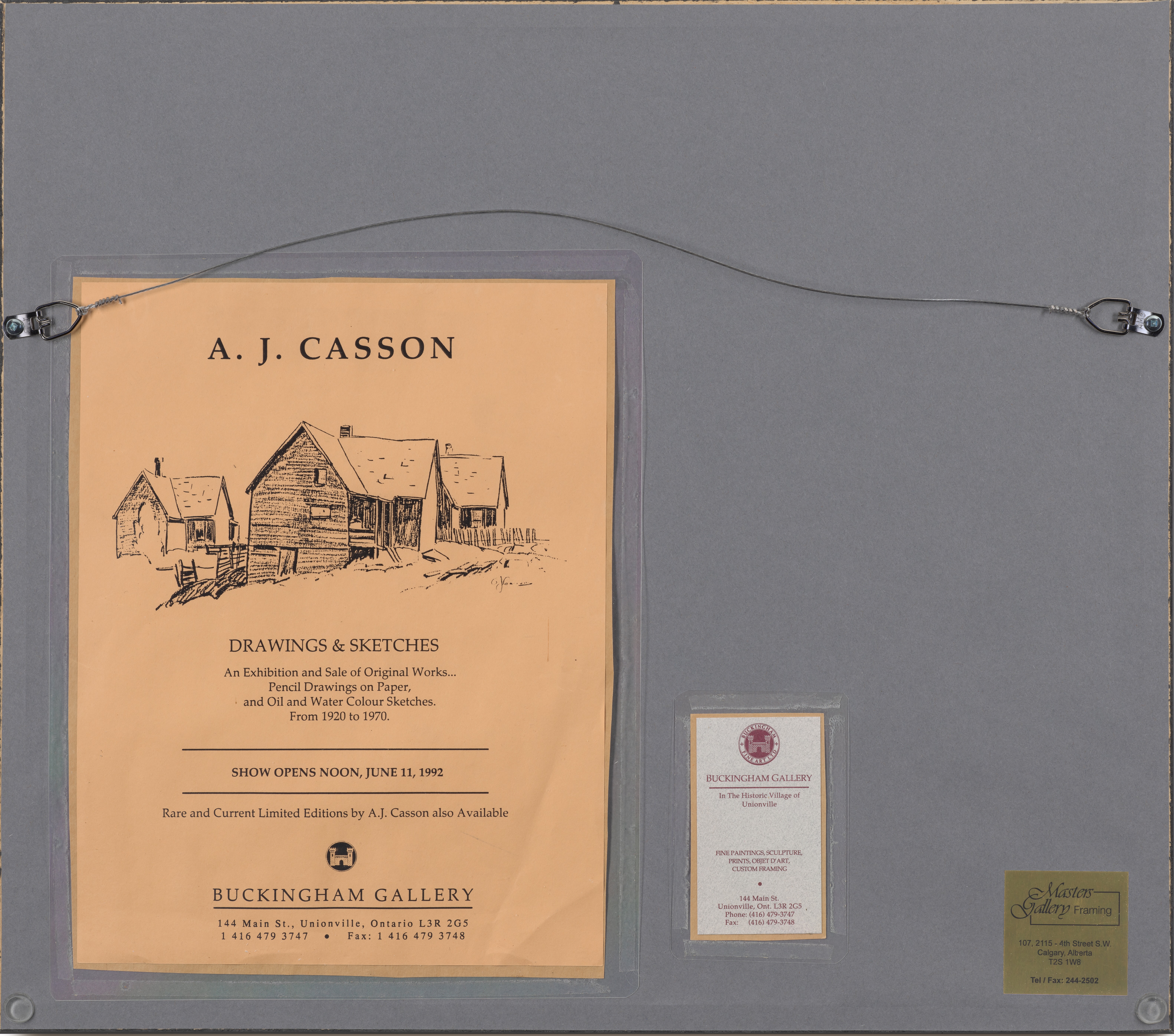 Alfred Joseph Casson, Untitled (Trees), graphite - view 3