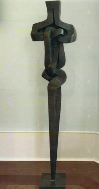 Sorel Etrog, Old Knotted, bronze sculpture