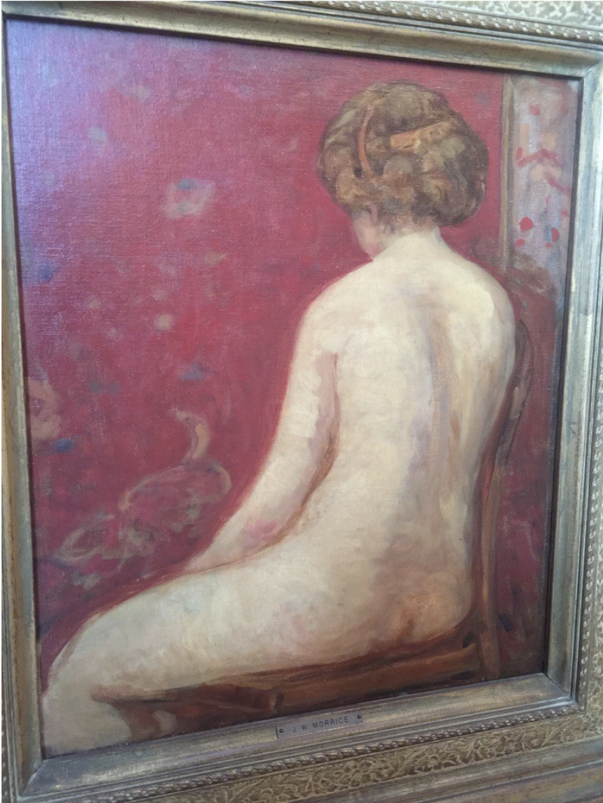 James Wilson Morrice, Nude Study, oil on canvas